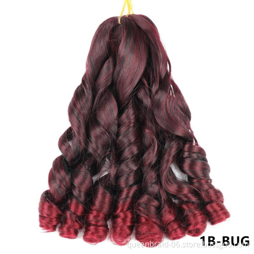 Spiral Wavy Crochet Hair With Free Curly ends Goddess Pre-Twist Braiding Hair 20" Synthetic Hair